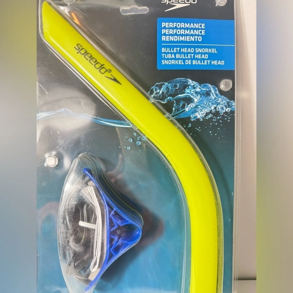 NWT Speedo Bullet Head Snorkel tuba bullet head performance For Adults